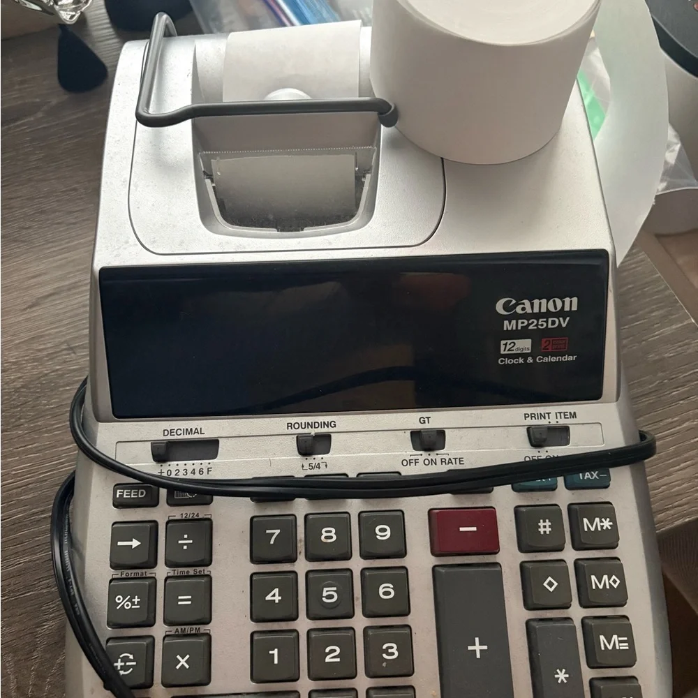 Canon MP25DV Silver and Black Calculator